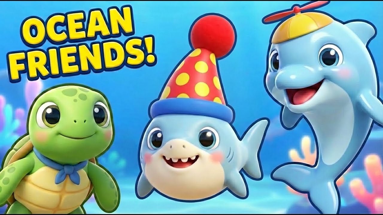 Ocean Friends Doo La Doo 🦈|  Baby Shark Style Action Song for Kids | Ep 02 | 