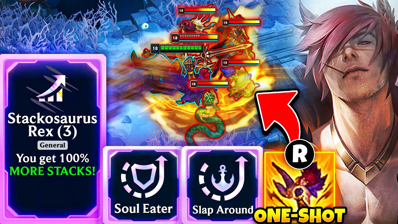 Stackosaurus Rex 3 Set Bonus: Full Lethality Sett Ult ONE-SHOTS | ARAM Mayhem