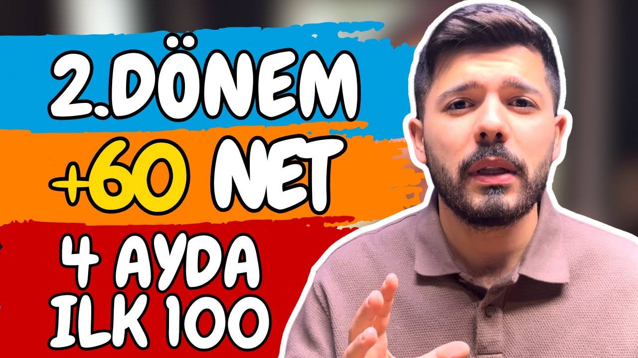 4 Ayda İlk 100'e Girdim! | Sadece 2.Dönem Çalışarak TYT-AYT Hallet! (Kanıtlarıyla)