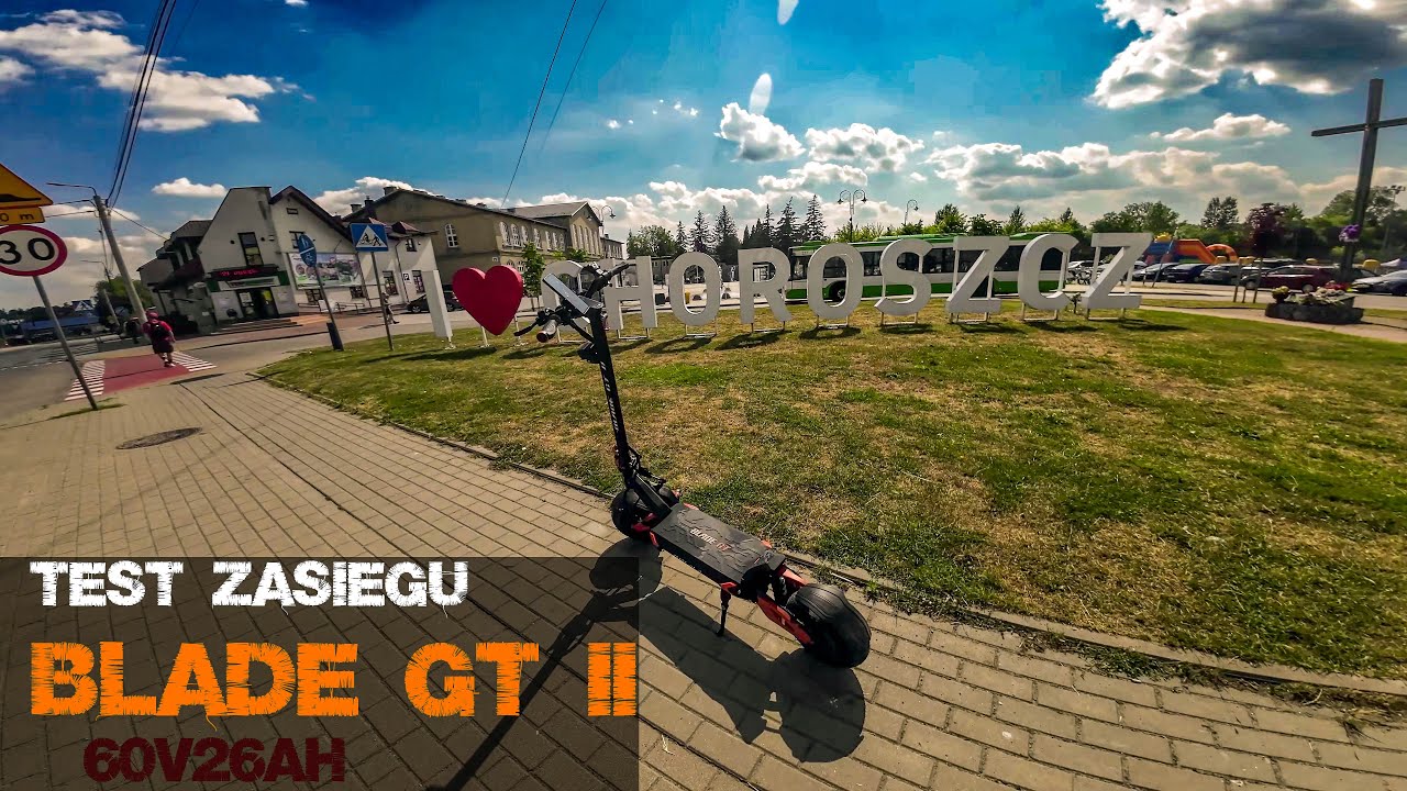 test zasięgu Teverun Blade GT II  60v26Ah vs 40 km/h max.