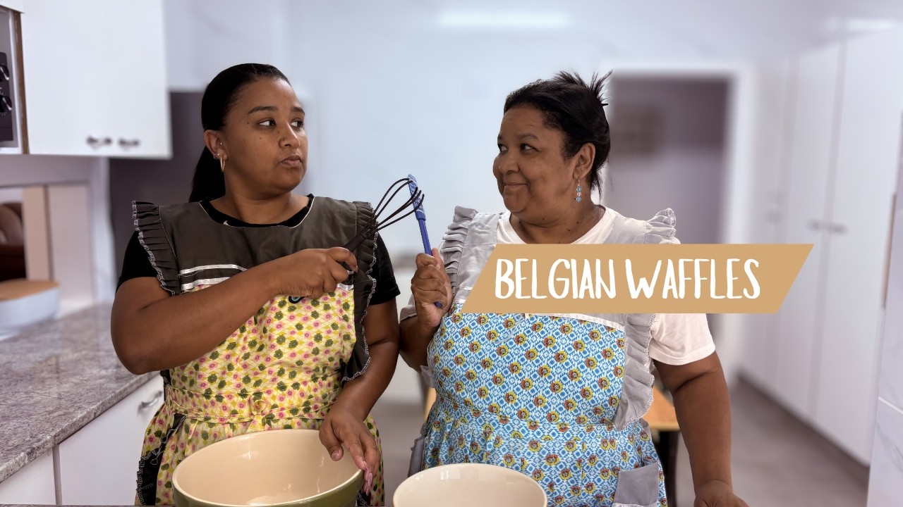 Waffles & War in the Kitchen!  ft. Tracey-Lee - Belgian Waffles from Scratch
