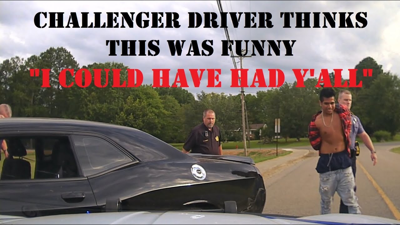 STOLEN Dodge Challenger thinks this was funny fleeing at high speeds - Pursuit ends w/ PIT Maneuver