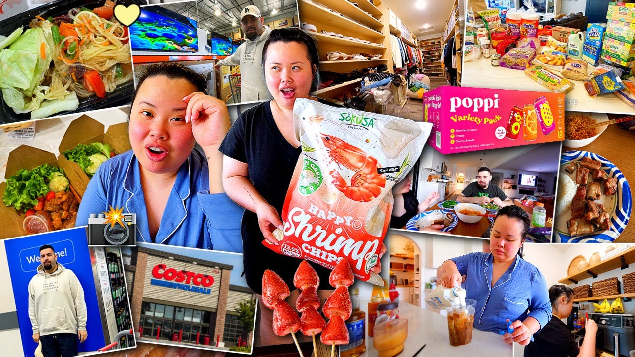 VLOG: heartbroken over it, COSTCO shopping, making tanghulu, costco haul, trying thai food, cooking!