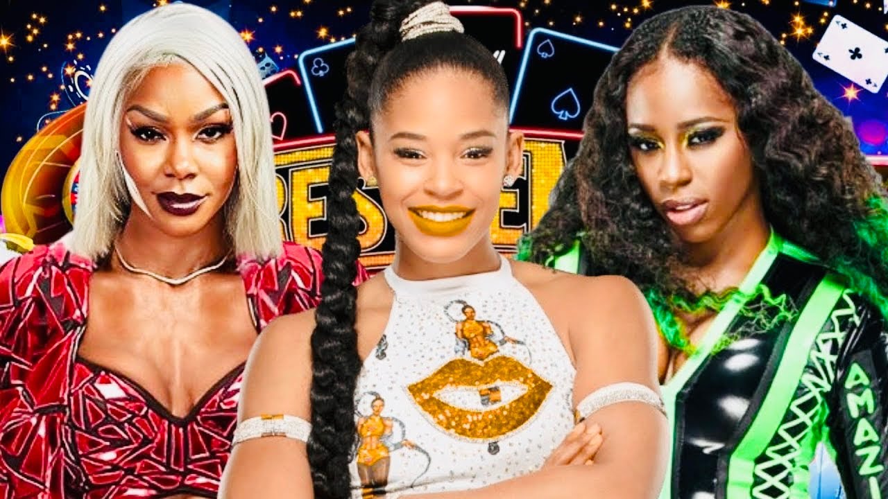 WWE 2k25 - Jade Cargill VS Bianca Belair VS Naomi - Wrestlemania 41