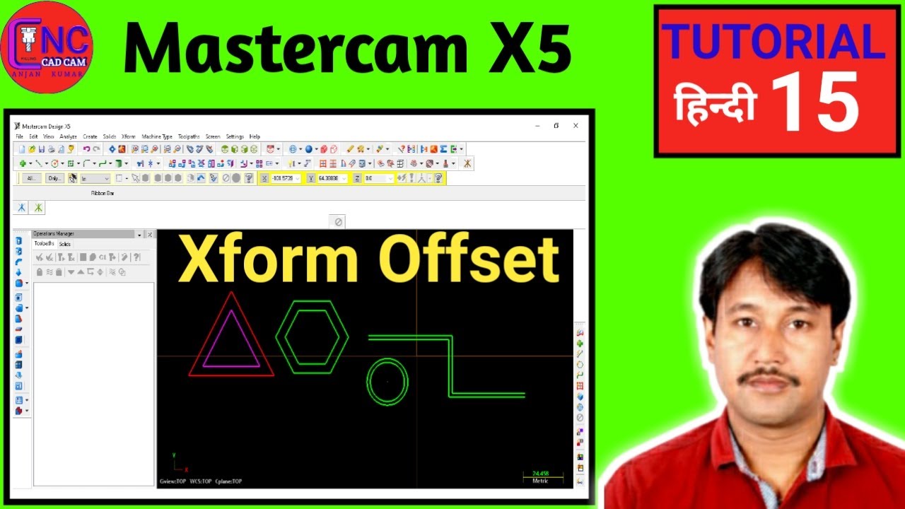 Mastercam X5  | Xform Scale | Xform Offset | Xform Offset Contour |