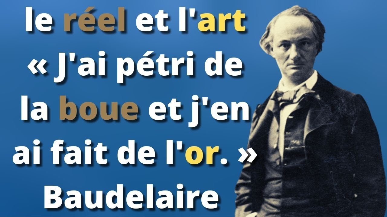 BAUDELAIRE - Faut-il exclure de l'art la laideur, la souffrance, et l’immoralité ? Les Fleurs du mal