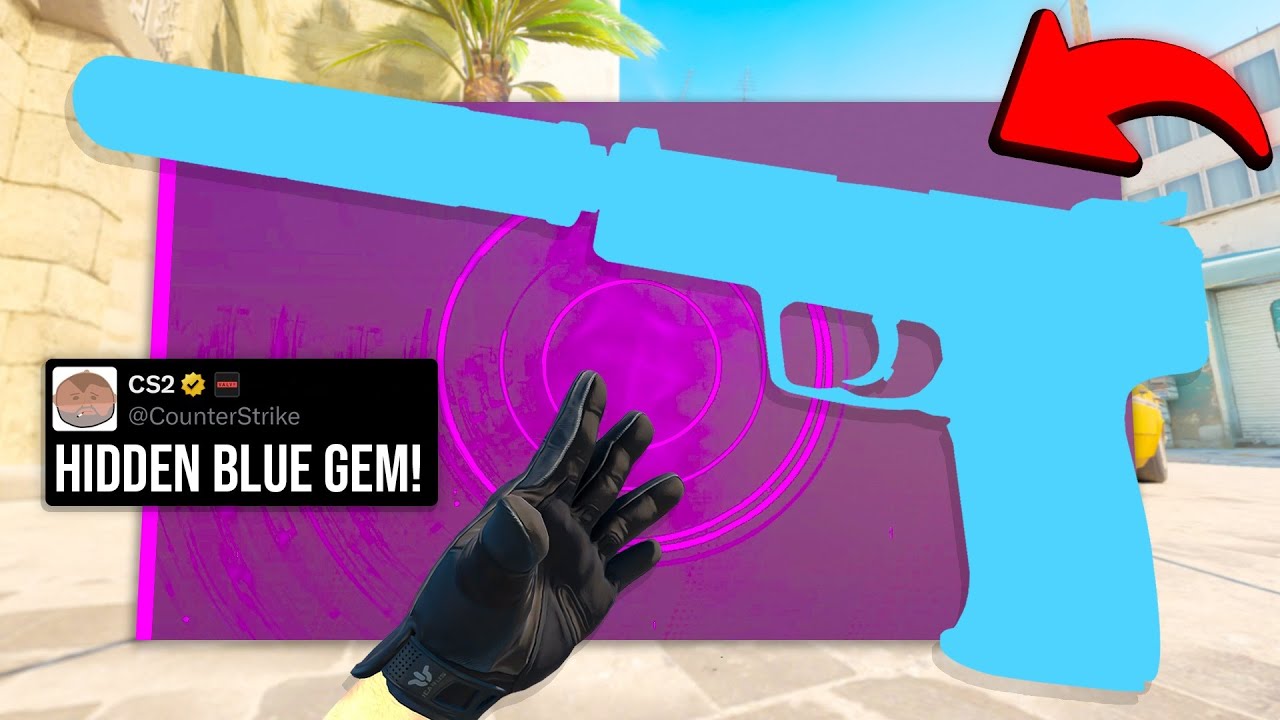 CS2's NEW HIDDEN BLUE GEM SKIN..