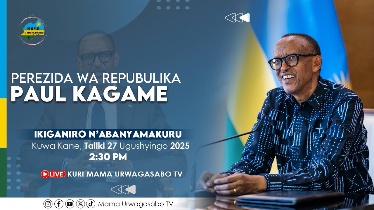 🔴LIVE: IKIGANIRO N'ABANYAMAKURU NA PEREZIDA WA REPUBULIKA Y'U RWANDA PAUL KAGAME