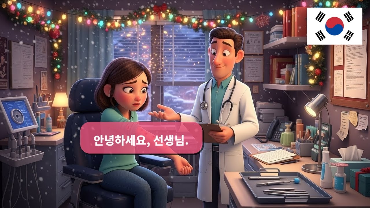 A1-A2 한국어 회화｜피부과 알레르기 검사 상황 10가지 대화 모음