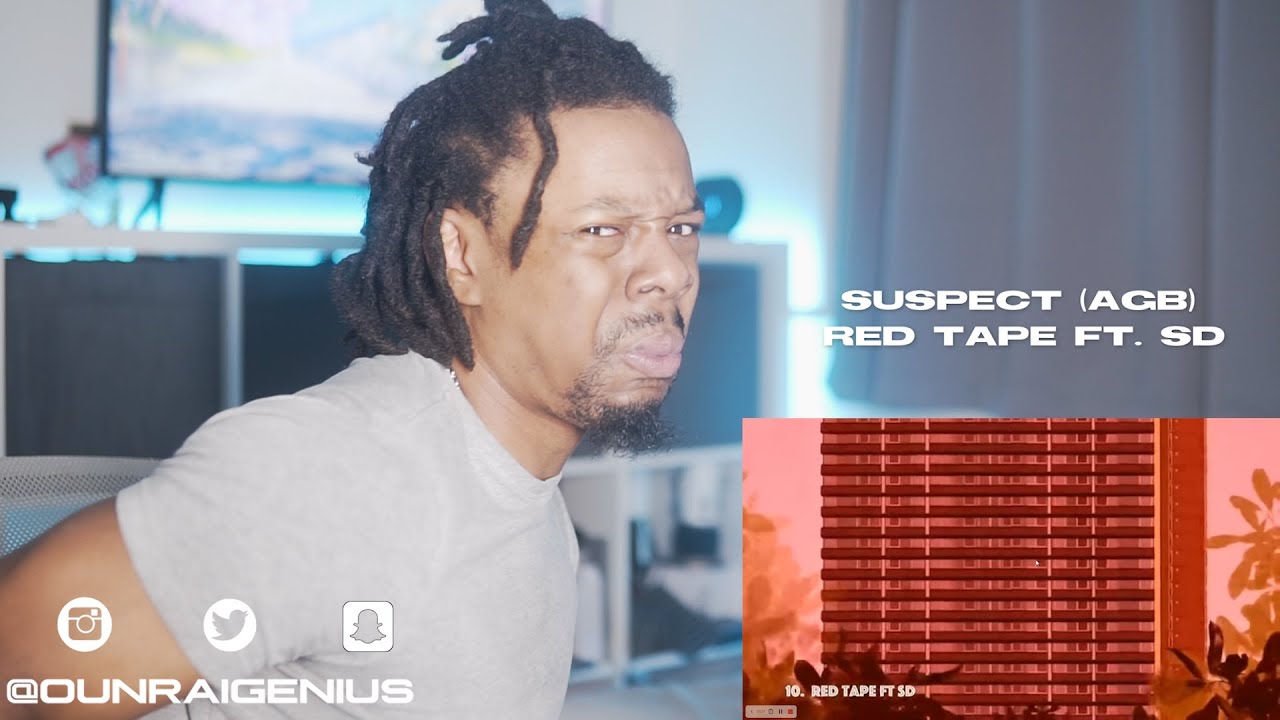 Suspect (AGB) - Red Tape (Official Audio) ft. SD #Suspiciousactivity | Genius Reaction