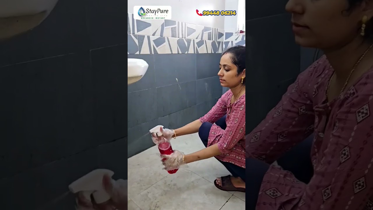 Safe & Powerful Tiles Cleaning Solution | Stay Pure Tiles & Bathroom Cleaner in Action