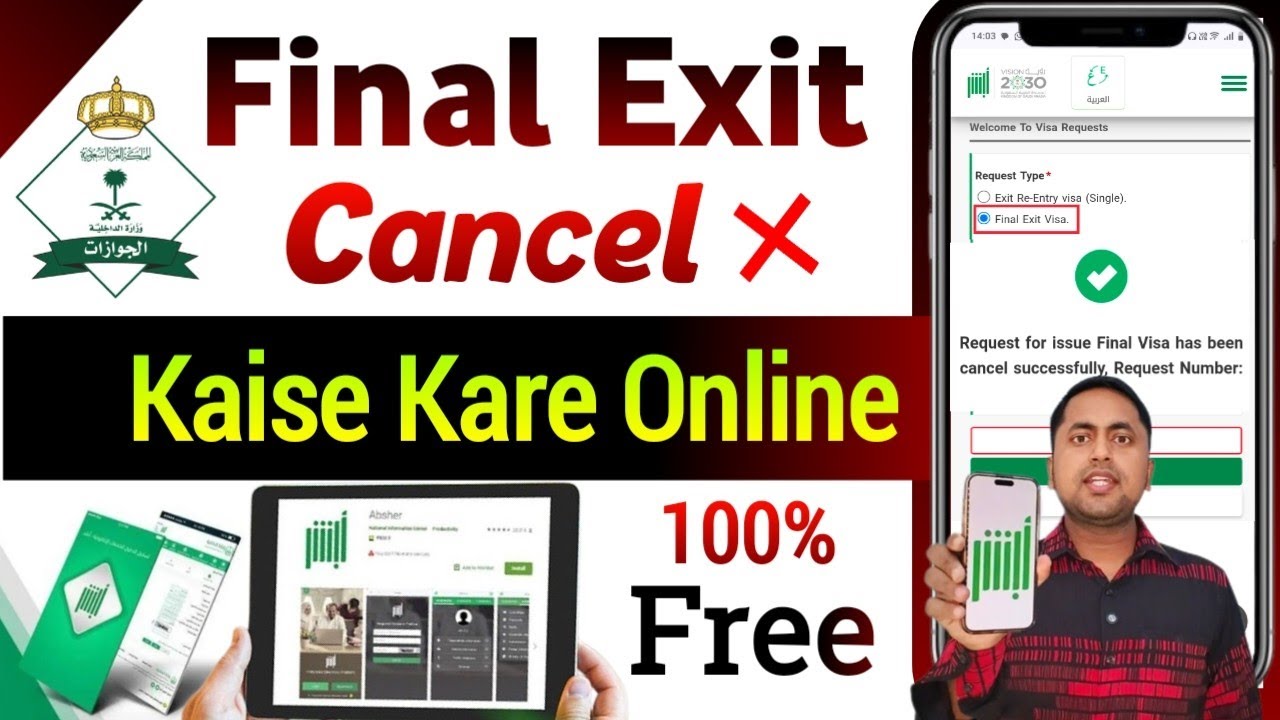 Final Exit Cancel kaise kare | How to cancel final Exit visa | Final exit cancel in ksa