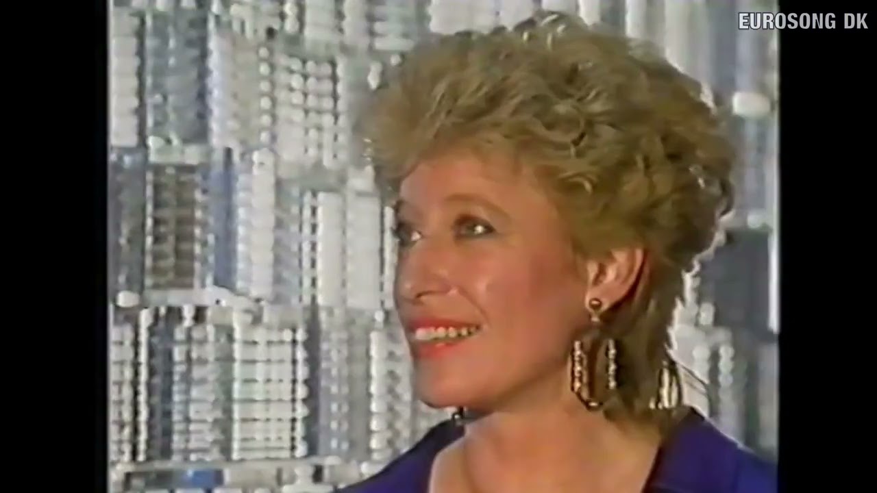Retro: Birthe Kjær hygger i Schweiz inden finalen i Eurovision 1989