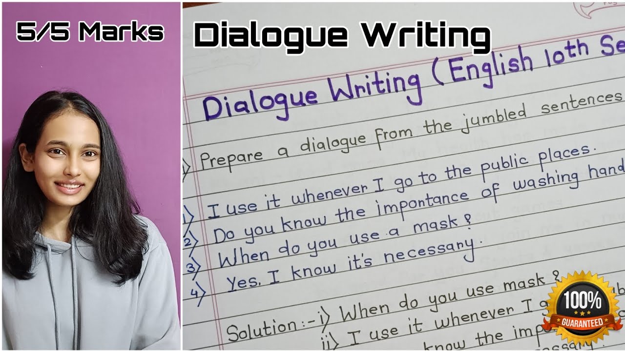 Dialogue Writing Class 10th Boards | Writing Skills in English/ How to write a Dialogue |SSC English
