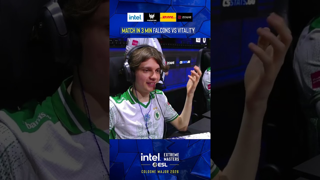 Falcons vs Vitality - Match in 3 mins - IEM Cologne Major 2026 Quarterfinal