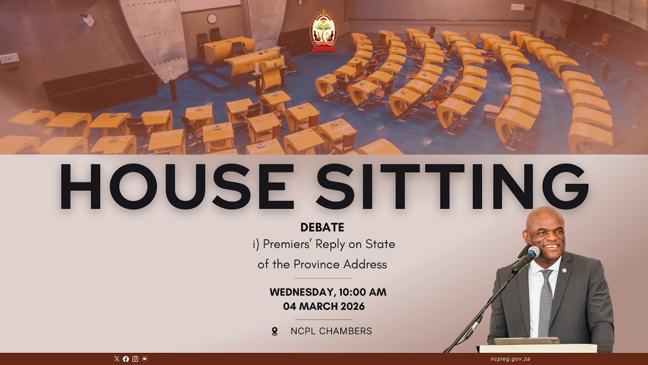 House Sitting | Premiers Reply on State of the Province Address (SOPA) Wednesday 04 March 2026