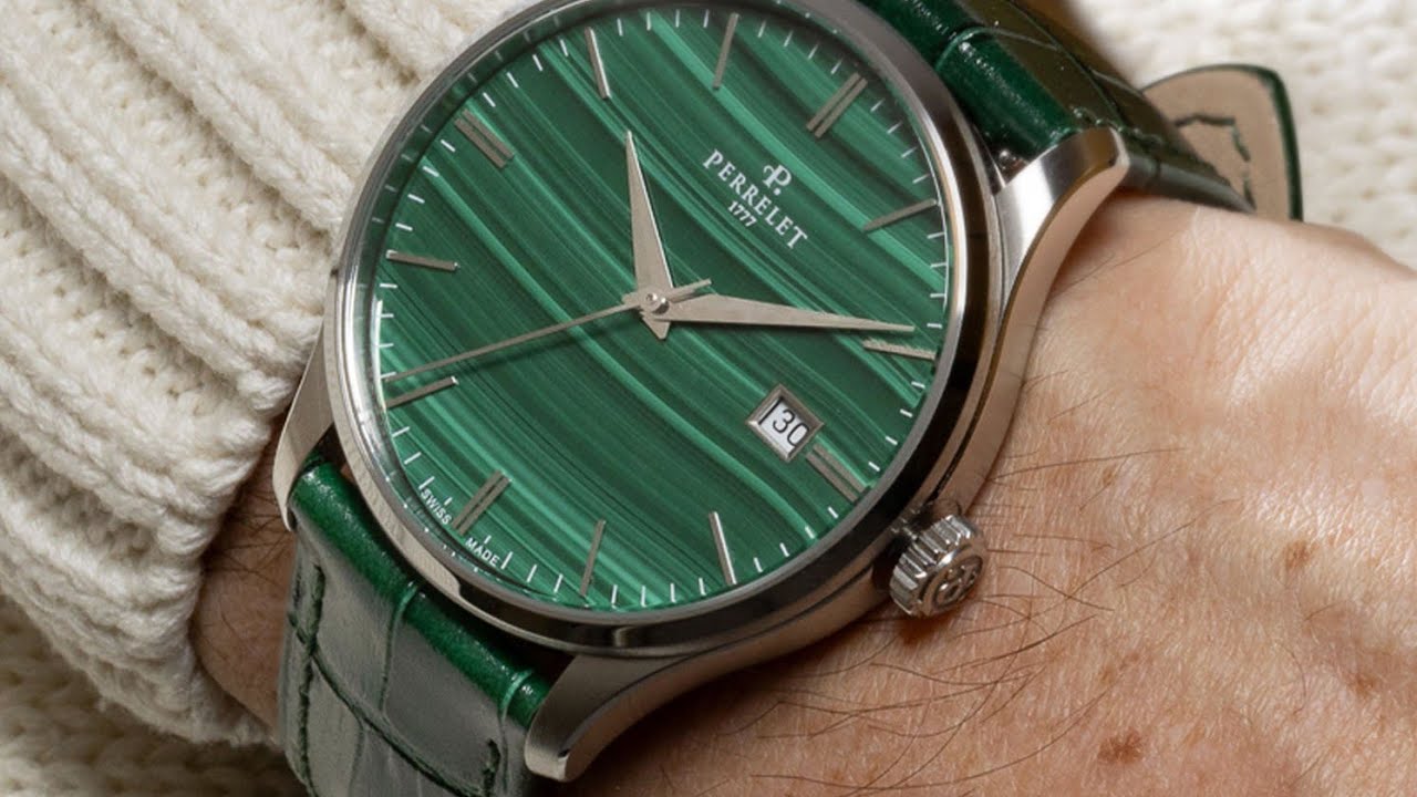 Perrelet Weekend Malachite Review 2026 | Luxury Green Stone Dial Swiss Automatic Watch