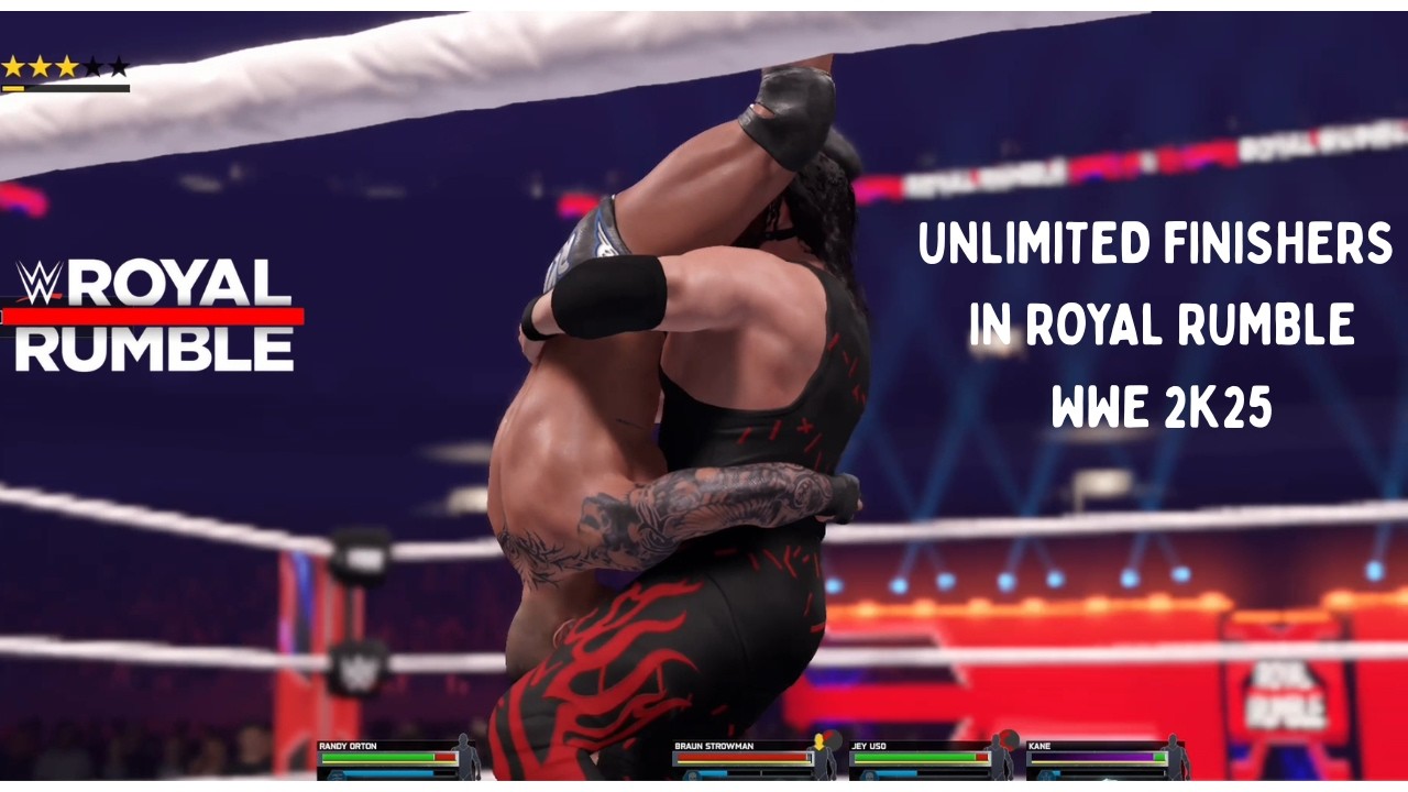 UNLIMITED FINISHERS IN ROYAL RUMBLE 2K25 | RKO | #wwe #royalrumblematch #2k25 #romanreigns #online