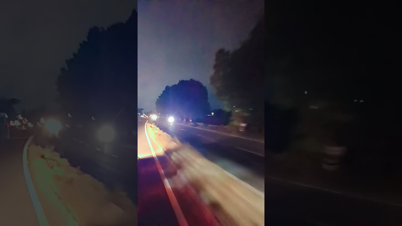 Road Trip With Night View!!#indianroadtrips #villagevlog #roadtrip #roadto1k #nightlife #nightvibes