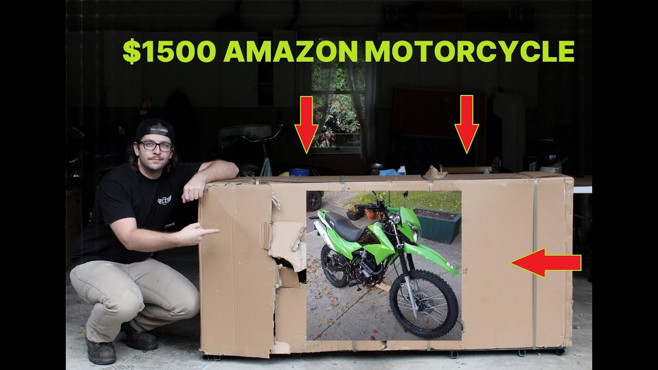 I BOUGHT a $1500 Motorcycle on AMAZON!  UNBOXING the 2020 Hawk 250 Enduro