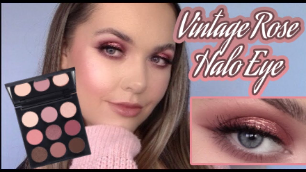 SHIMMERING ROSE HALO EYE // MORPHE VINTAGE ROSE PALETTE