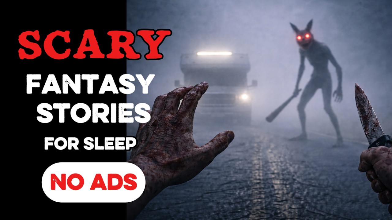 🔴 NO ADS 🔴 10 HOURS of Dark Fantasy Bedtime Tales | Rainfall Ambience | Black Screen