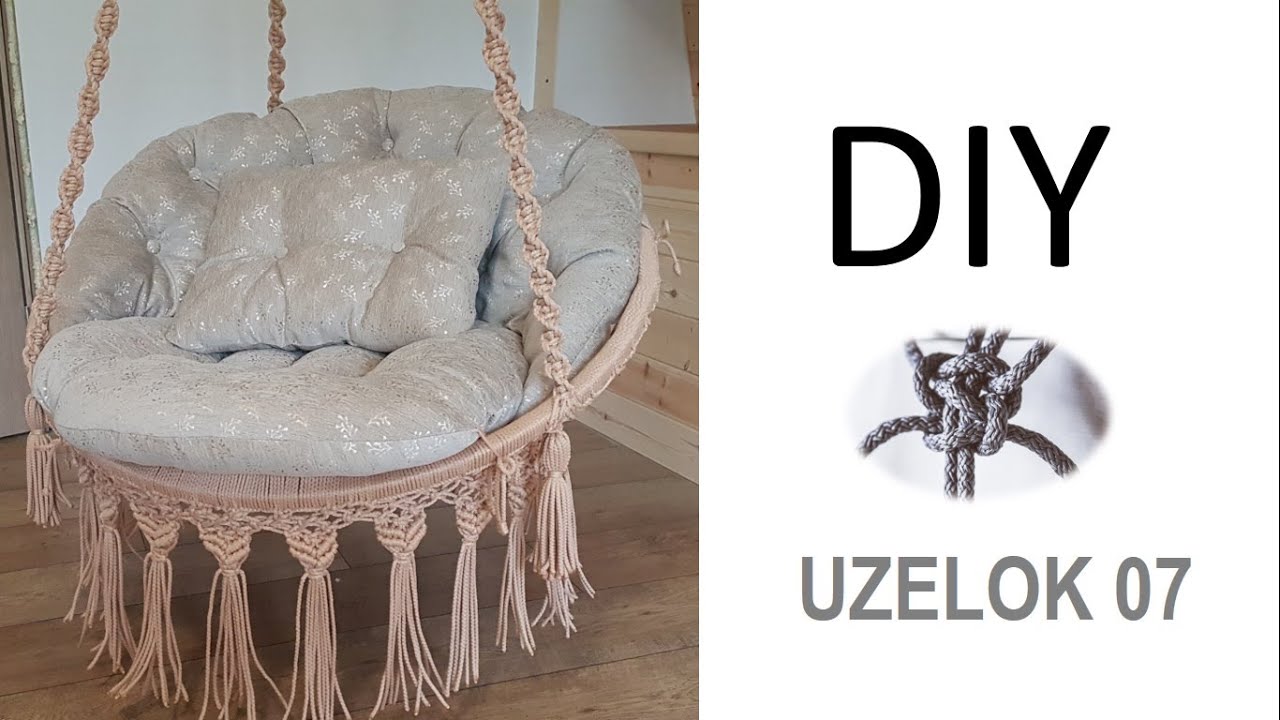 КАК СШИТЬ ПОДУШКУ/ МАСТЕР КЛАСС//on a hanging hammock chair/UZELOK 07