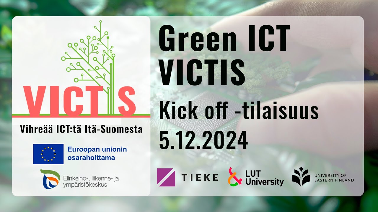 Green ICT VICTIS -hankkeen kick off -tilaisuus 5.12.2024