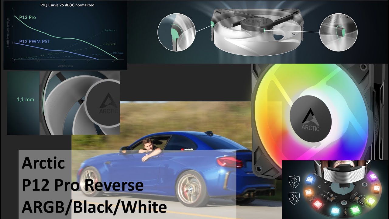 Arctic P12 Pro Reverse: полная скорость при движении задним ходом