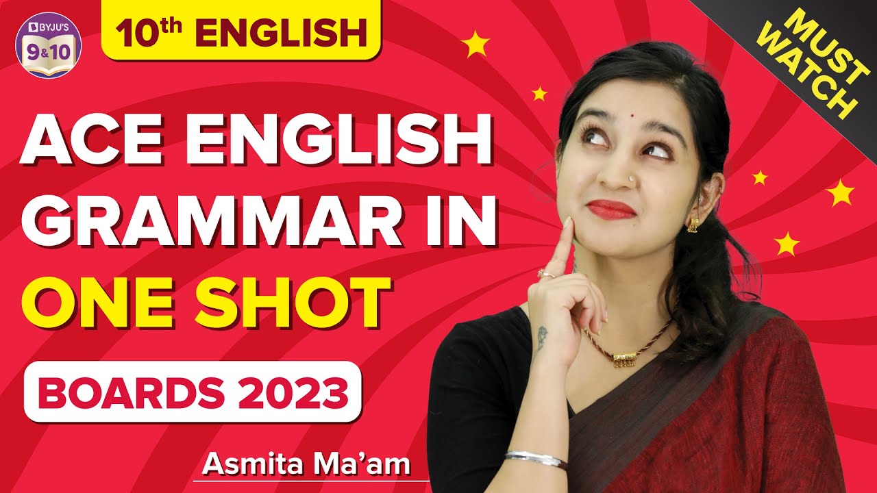 ACE ENGLISH GRAMMAR IN ONE SHOT 🎯 MUST WATCH FOR CLASS 10 BOARDS 2023 | BYJU'S