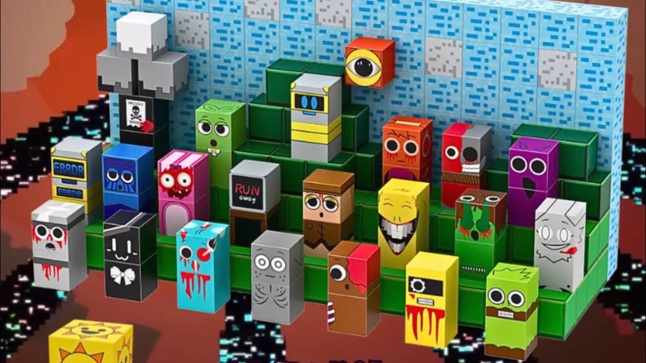 Sprunki minecraft Magnetic Cubes Full Set Sprunki unboxing Build with Satisfying ASMR 節奏盒子