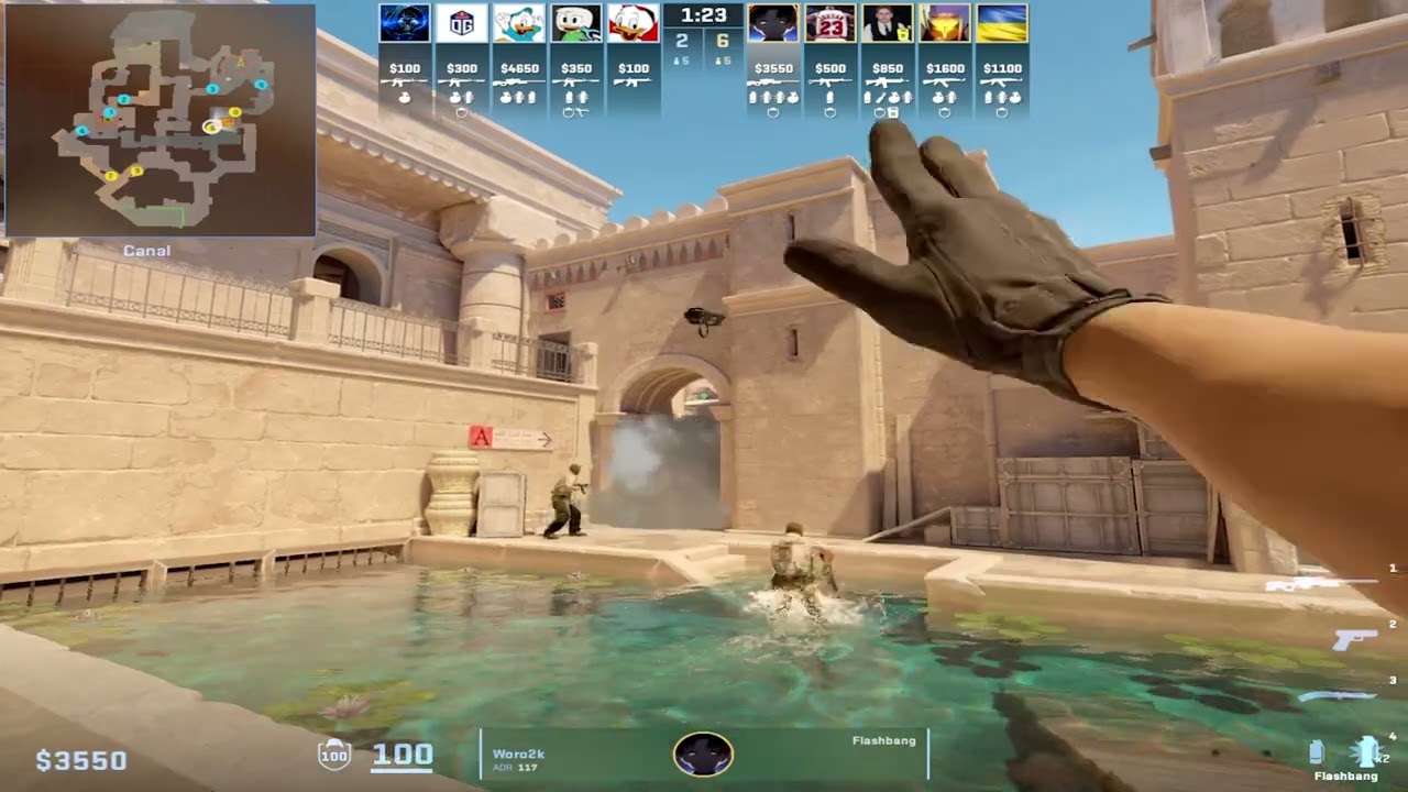 CS2 POV Monte Woro2k (25/9) vs OG (Anubis) @ Roobet Cup 2023