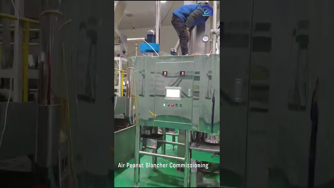 Air Peanut Blancher Commissioning Spot | Ideal Skin Blanching Machine for Blanched Peanuts 
