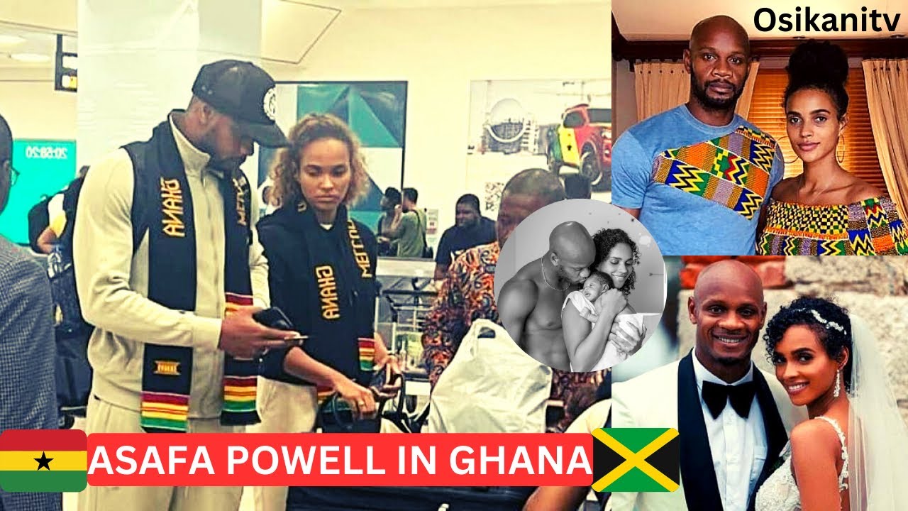 ASAFA POWELL IN GHANA WITH WIFE🇯🇲🇬🇭WATCH FULL VIDEO & WHY THE JAMAICAN LEGEND&rsquo;S VISIT