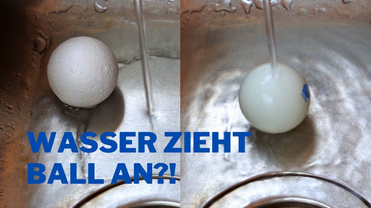 Warum ein Ball vom Wasserstrahl angezogen wird &ndash; Physik im Sp&uuml;lbecken