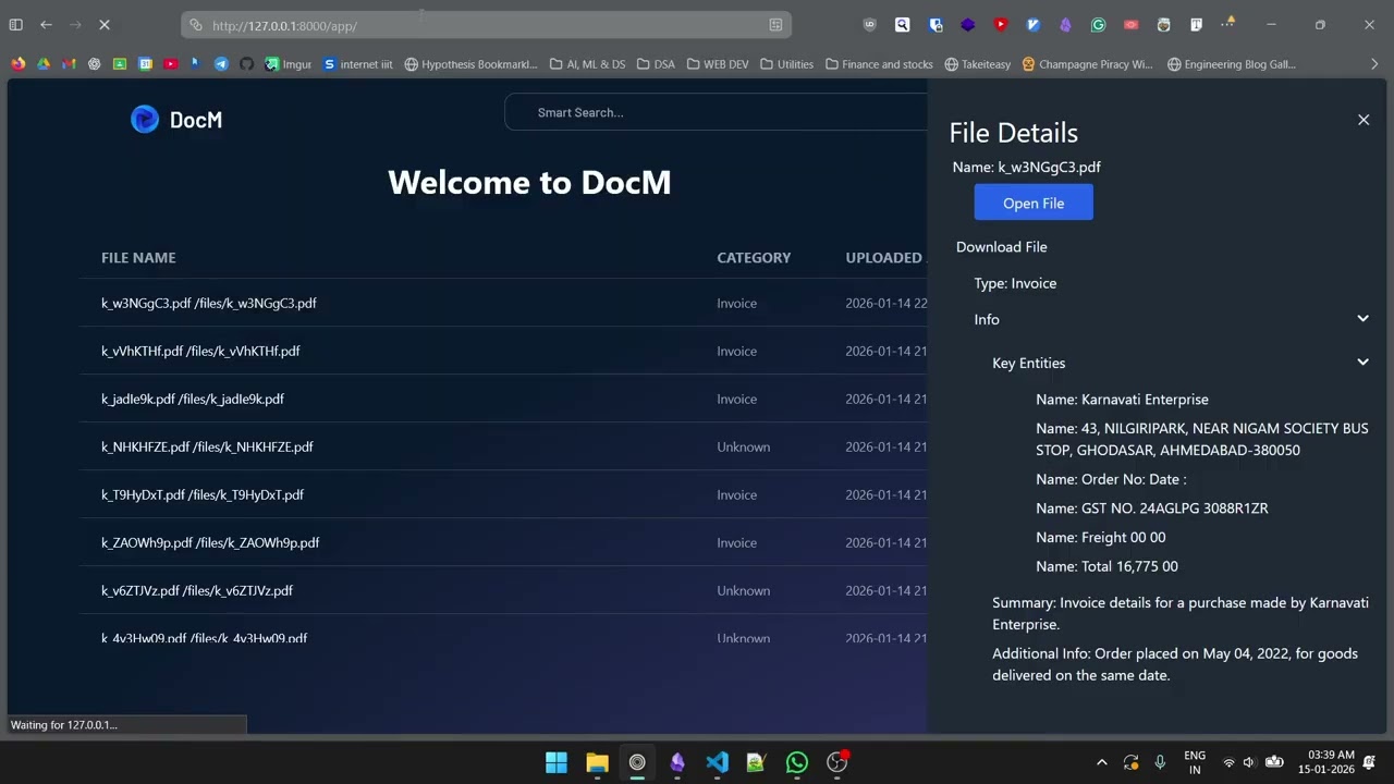 DocM demonstration