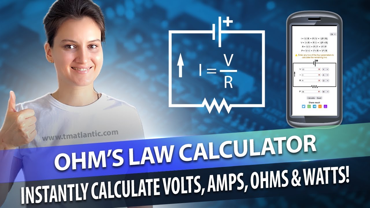 Ohm&rsquo;s Law Calculator Tutorial &ndash; Instantly Calculate Volts, Amps, Ohms & Watts!