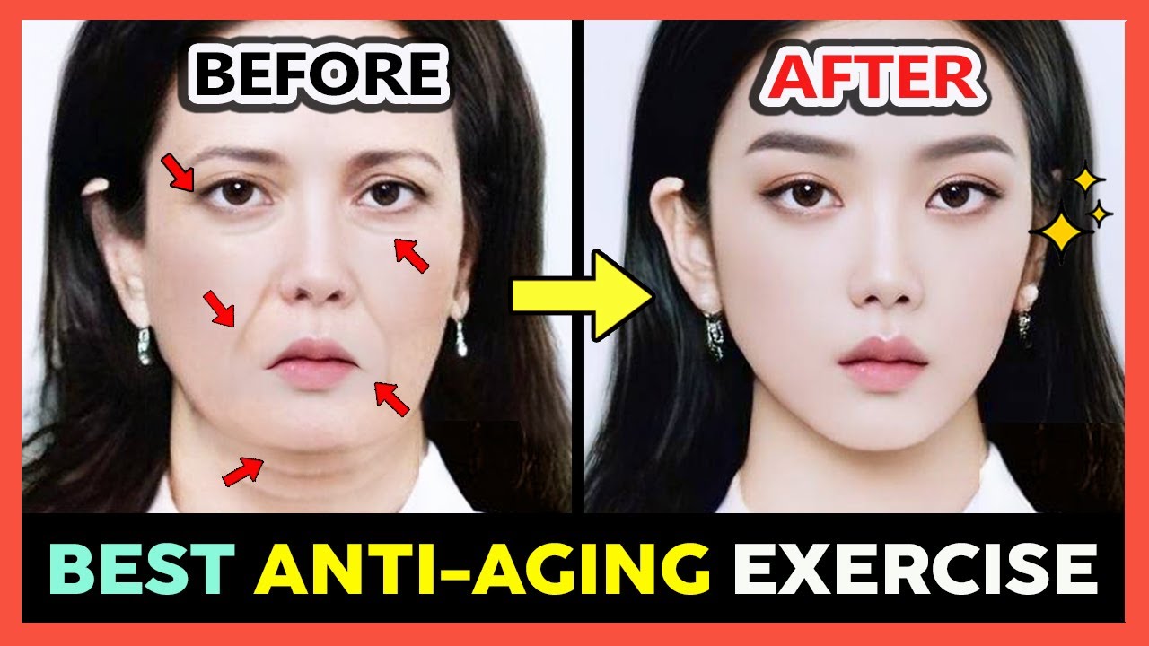 ✨ ANTI-AGING EXERCISE FOR FACE | LOOK YOUNGER, TIGHTEN SKIN, REDUCE WRINKLES (NO HAND TOUCH)