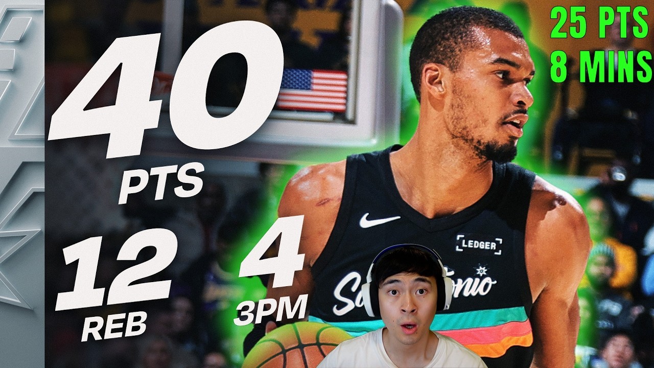 25 PTS in 8 Minutes… Wemby Drops 40 in 3 QTRS 😤 Generational Talent