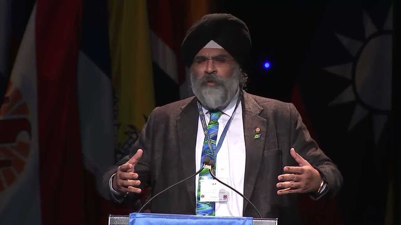3rd International Vice President AP Singh at the Lions Australia Convention - Gold Coast - 2023
