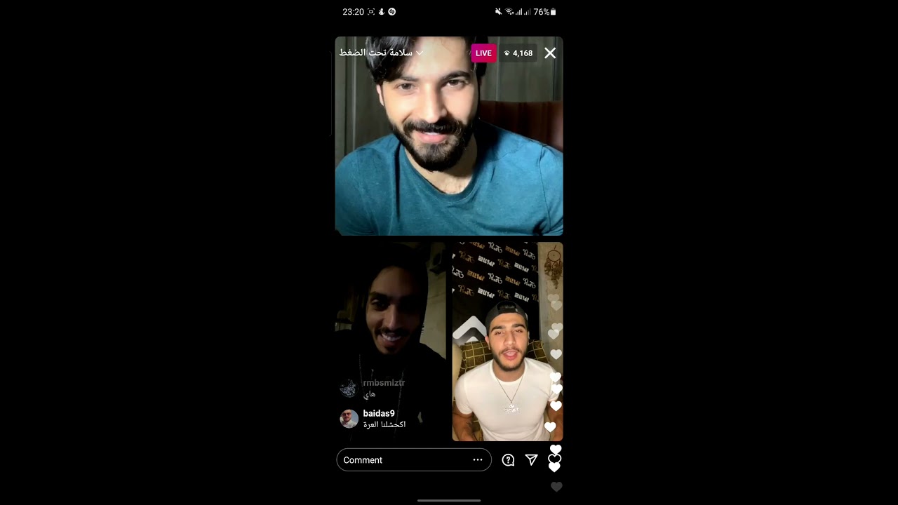 لايف سلامة و وسام علي برنامج تحت الضغط