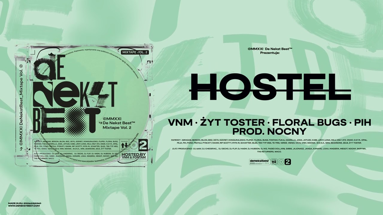 VNM, Żyt Toster, Floral Bugs, PIH - HOSTEL (prod. Nocny)