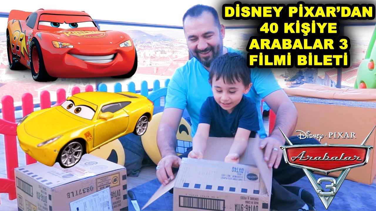 DİSNEY PİXAR'DAN ARABALAR 3 FİLMİNE 40 BİLET! | OYUNCAK KUTU AÇILIMI