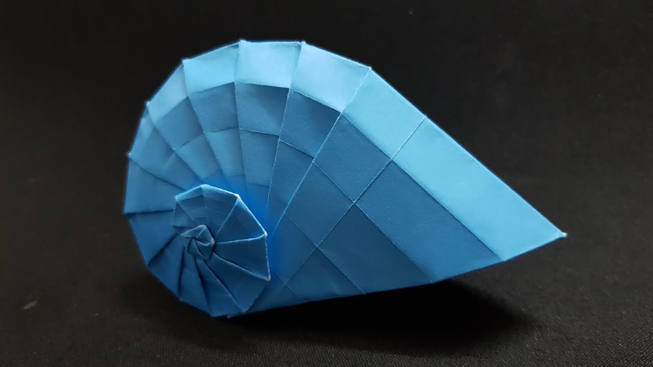 ORIGAMI - Hướng Dẫn Gấp Vỏ Ốc Sên || Tutorial for Origami Snail Shell designed by Tomoko Fuse