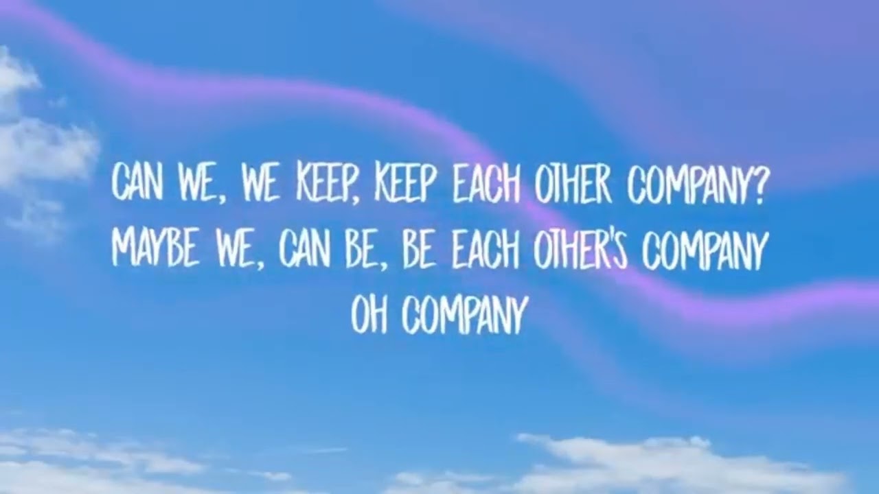 Justin Bieber  - Company ( lyrics)