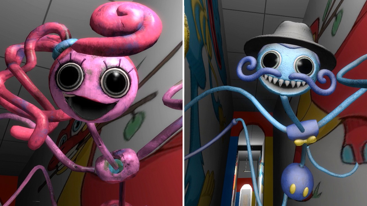 MOMMY LONG LEGS AND DADDY LONG LEGS JUMPSCARES in Garry’s Mod!