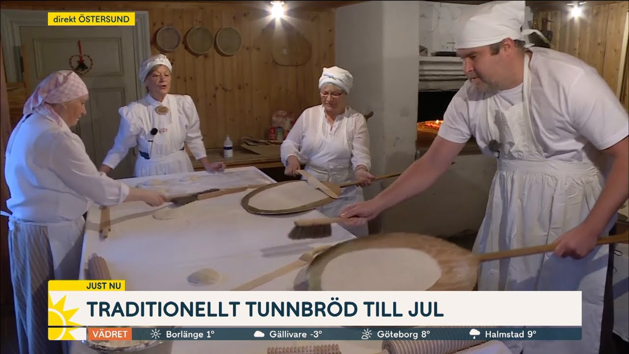 Här bakar Marcus traditionellt tunnbröd till julen – Nöjd själv - men får knap… - Nyhetsmorgon (TV4)