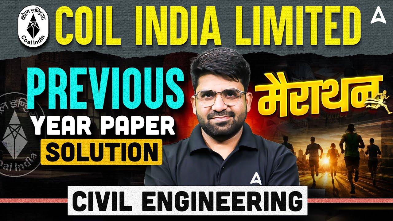 Coal India Civil Engineering Marathon | Previous Year Paper Solution 2026 | Full Practice