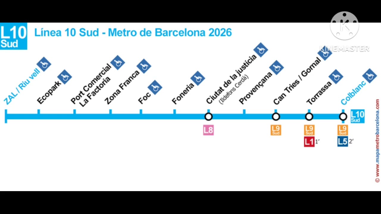 Megafonia L10 Sud Conjunta Direcció Collblanc Seriè 9165 con @byfranx_2803 Metro de Barcelona 2026