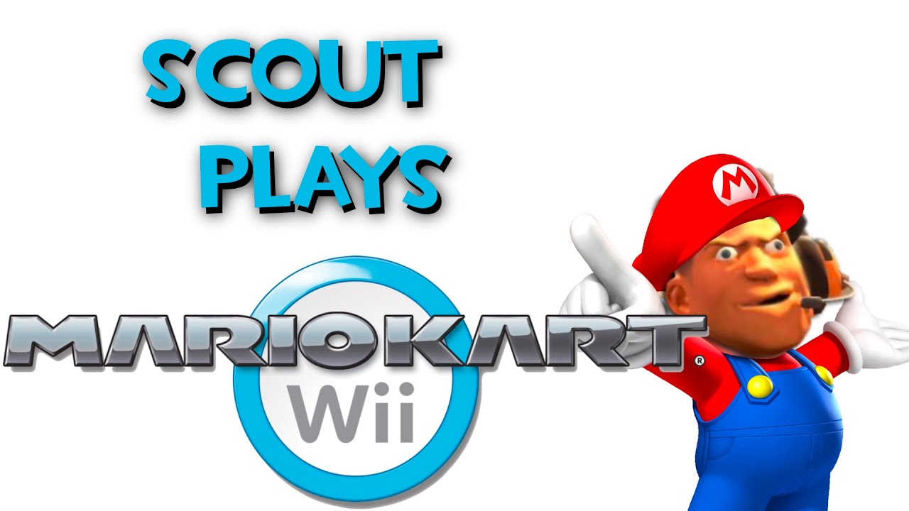 Скаут играет в Mario Kart Wii